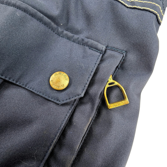 Equestrian Ariat Madeley Jacket Womens M Navy Waterproof Riding Coat - Picture 12 of 16